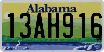 AL license plate 13AH916