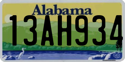 AL license plate 13AH934
