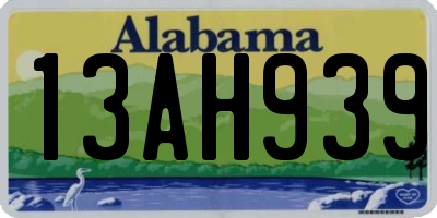 AL license plate 13AH939