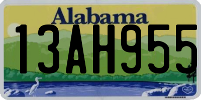 AL license plate 13AH955