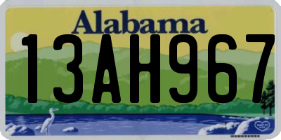 AL license plate 13AH967