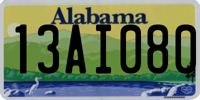 AL license plate 13AI080