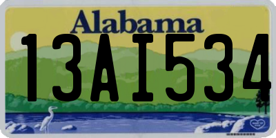 AL license plate 13AI534