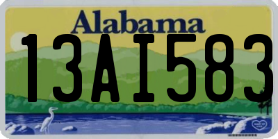 AL license plate 13AI583