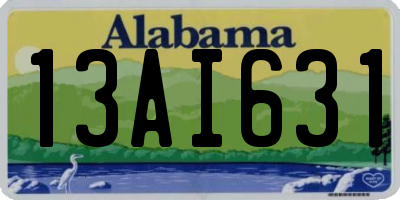 AL license plate 13AI631