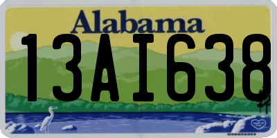AL license plate 13AI638
