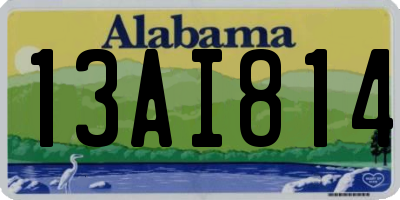 AL license plate 13AI814