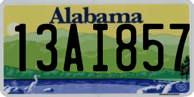 AL license plate 13AI857