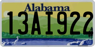 AL license plate 13AI922