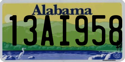 AL license plate 13AI958