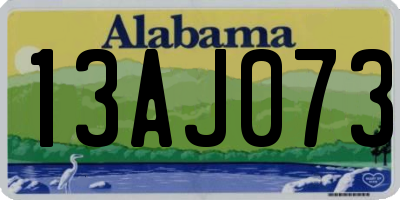 AL license plate 13AJ073