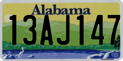 AL license plate 13AJ147