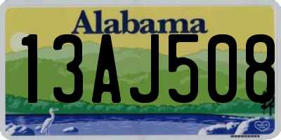 AL license plate 13AJ508