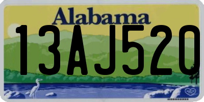 AL license plate 13AJ520