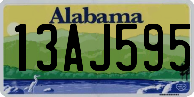 AL license plate 13AJ595