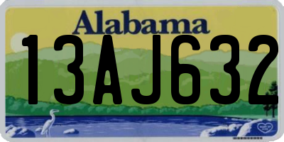 AL license plate 13AJ632