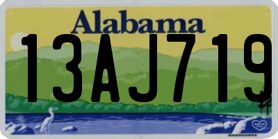 AL license plate 13AJ719