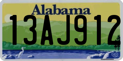 AL license plate 13AJ912
