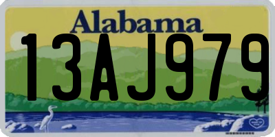 AL license plate 13AJ979