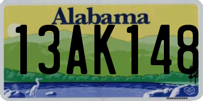 AL license plate 13AK148