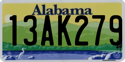 AL license plate 13AK279