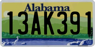 AL license plate 13AK391