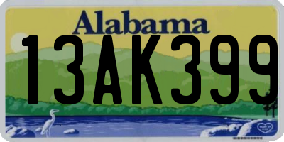 AL license plate 13AK399