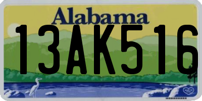 AL license plate 13AK516