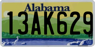 AL license plate 13AK629