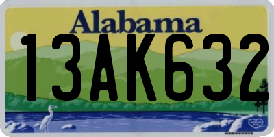 AL license plate 13AK632