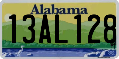 AL license plate 13AL128