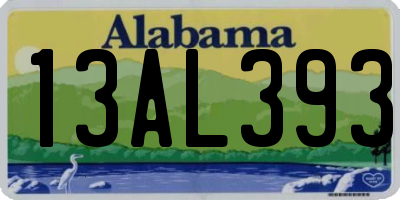 AL license plate 13AL393
