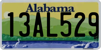 AL license plate 13AL529