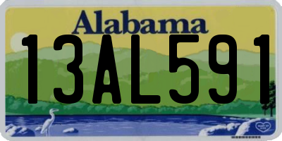 AL license plate 13AL591