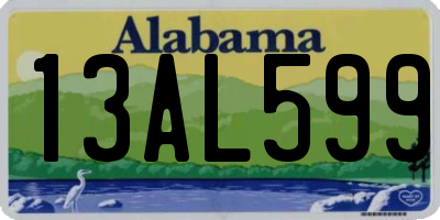 AL license plate 13AL599