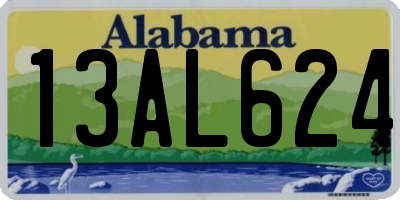 AL license plate 13AL624