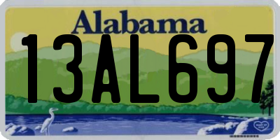 AL license plate 13AL697