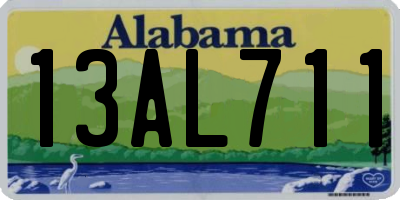 AL license plate 13AL711