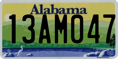 AL license plate 13AM047