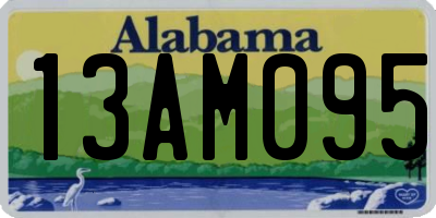 AL license plate 13AM095