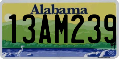 AL license plate 13AM239