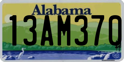 AL license plate 13AM370