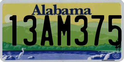 AL license plate 13AM375