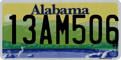 AL license plate 13AM506