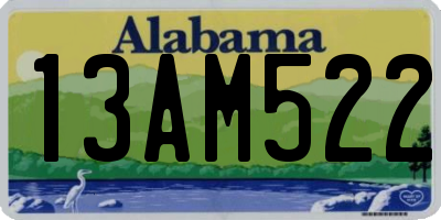 AL license plate 13AM522
