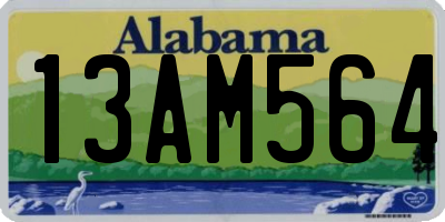 AL license plate 13AM564