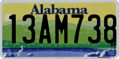 AL license plate 13AM738