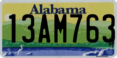 AL license plate 13AM763