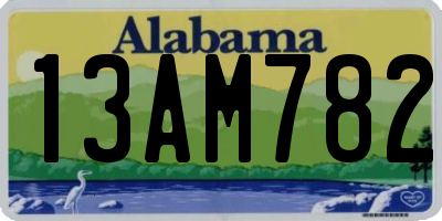 AL license plate 13AM782