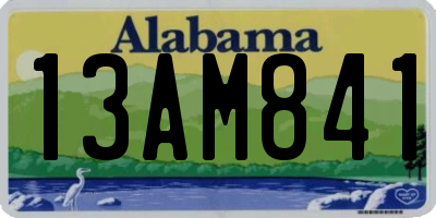 AL license plate 13AM841